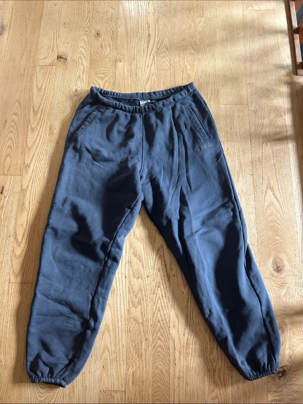 Gymshark Grey/Blue/Slate Colored Jogger Track Pants